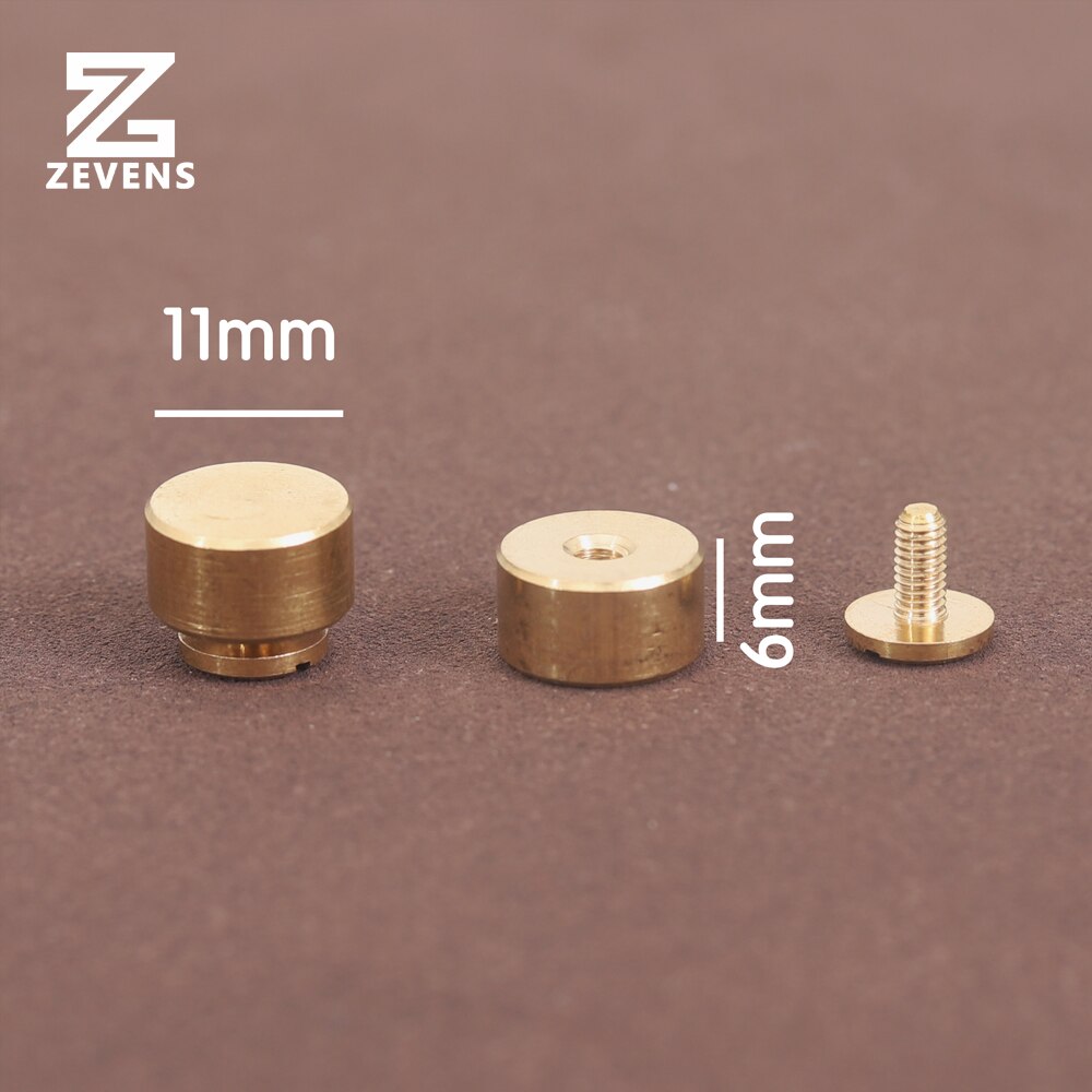 Solid Rivet Stud ZEVENS 4Pcs Solid Brass Bag Bottom Studs Rivet Scr... – Grandado