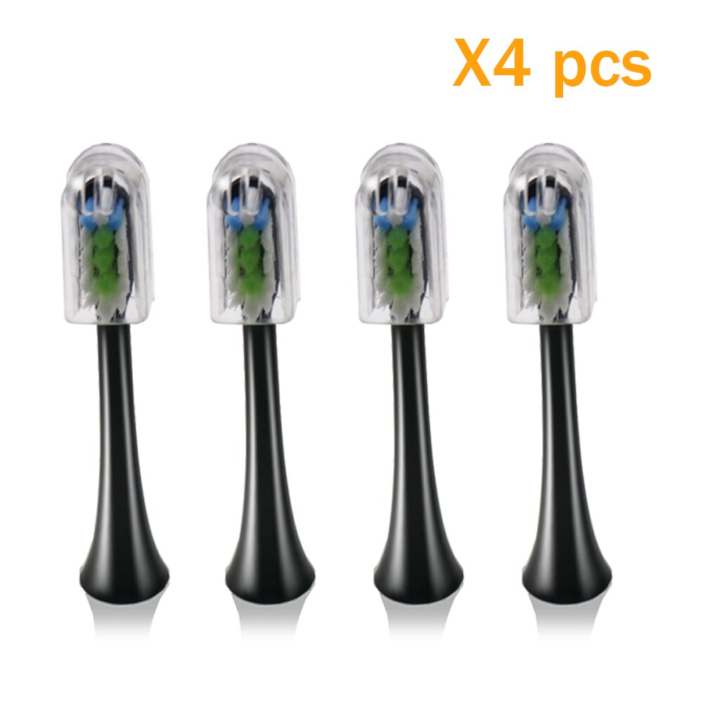 4 stuks Opzetborstels Voor Automatische Elektrische Sonische Tandenborstel voor xiaomi Diepe Reiniging Tand Opzetborstels