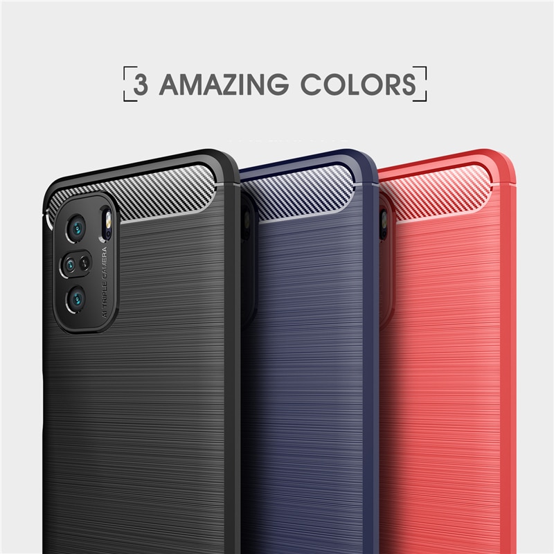 Carbon Case Voor Xiaomi Poco F3 Fiber Cover Shockproof Armor Beschermende Harde Case Voor Xiaomi Poco X3 Pro Cover Voor xiaomi Poco F3