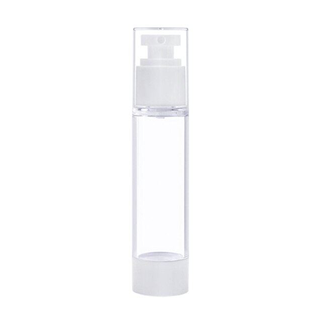 AS Vacuum Clear Liquid Bottle Portable Transparent Hand Sanitizer Lotion Press Refillable Sub-Bottling Container For Cosmetics: A 15ML