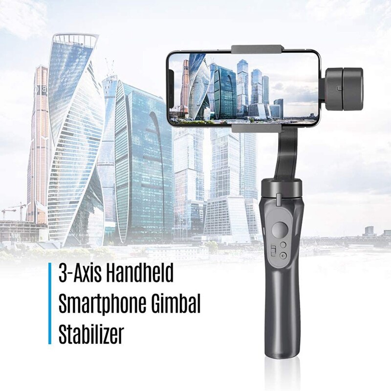 H4 handzame gimbal stabilisator 3 -assige videorecorder houder action camera gezichtsherkenning smartphone stabilisator met standaard