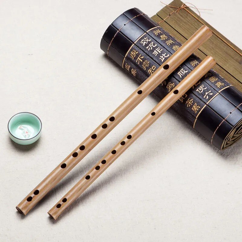 Ancient Style Refined Bitter Bamboo Flute Plain Children Adult Beginner Student Basic Flute Instrument