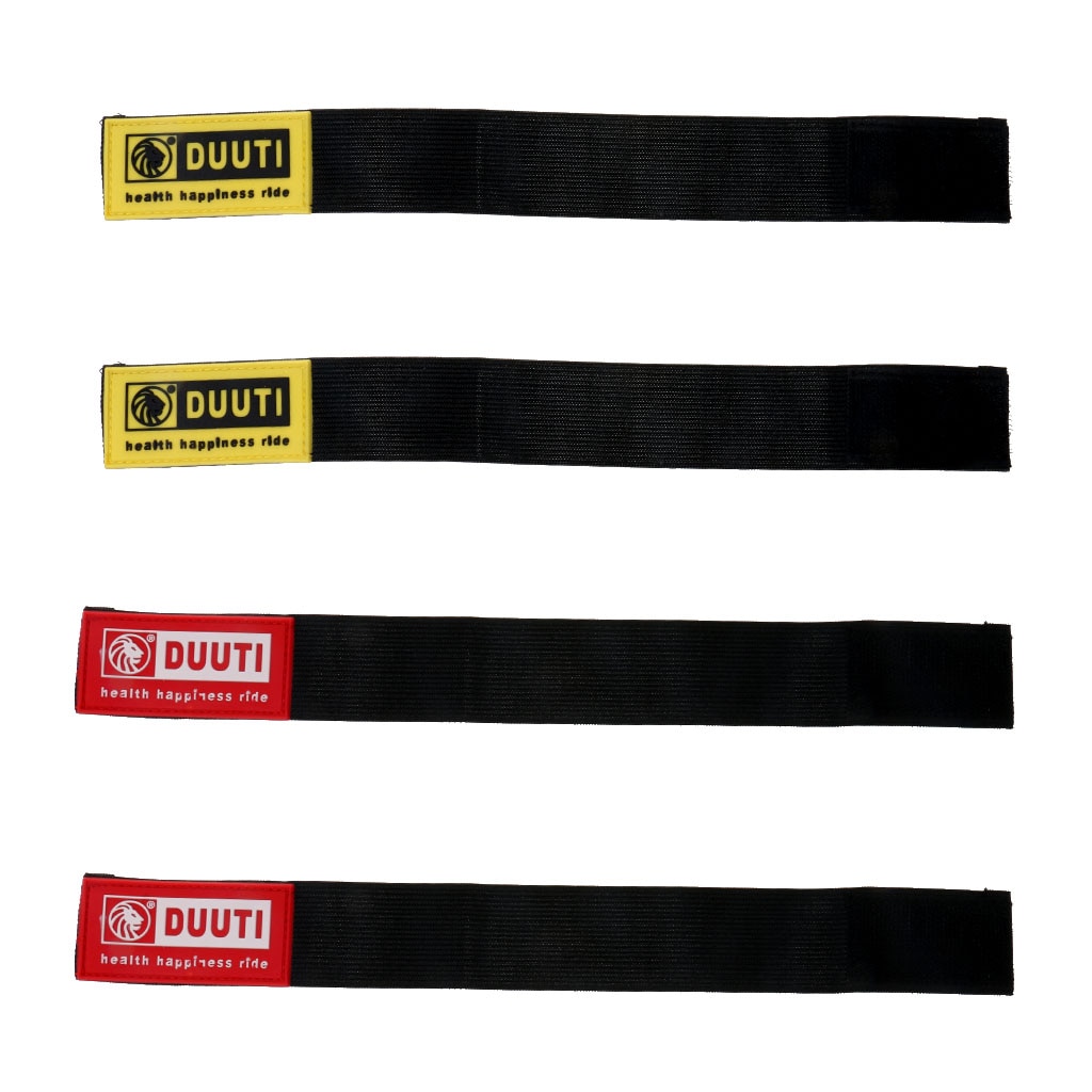 2 Pairs Hook and Loop Fastener Elastic Trousers Pants Band,Leg Strap Riding Cycling Bike Safety Leg Bind Leg Band Strap