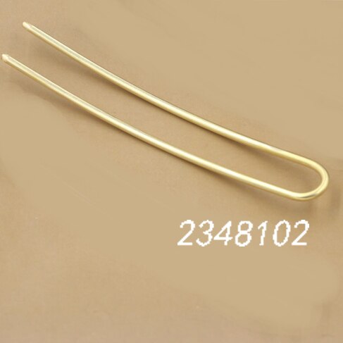 5 unids/lote Vintage bronce antiguo joyería para el cabello en forma de U pasadores de horquillas Retro arco largo Pin accesorios para el cabello Decoración