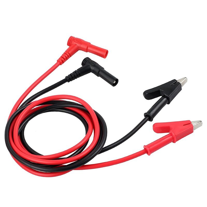 Paar Banana Plug Alligator Clip Test Lead Krokodil Clip Lab Test Kabel Met Banaan Plug Heavy Duty 1M lange Voor Multimeter