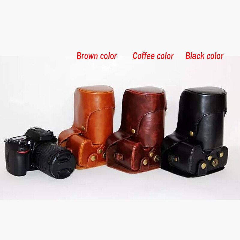 Funda de piel sintética portátil para Canon EOS 60D 70D 80D 90D 80D MarkII DSLR, funda protectora para cámara