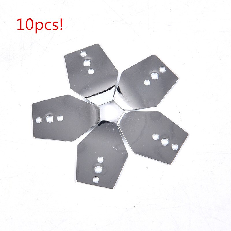 10Pcs 2.1cm x 1.6cm Swim Jig Blades, Stainless Steel Chatterbait Blade, Shakee Blades,Swim Jig Dancer