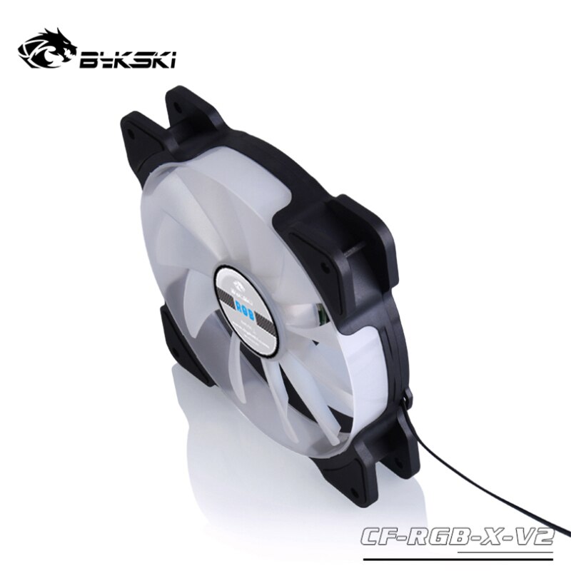 Bykski 12v rbw radiator ventilator  / 1500 rpm  / 64. cfm / computerkasse 12cm ventilator vandudløb radiator hydraulisk leje mute til 120mm