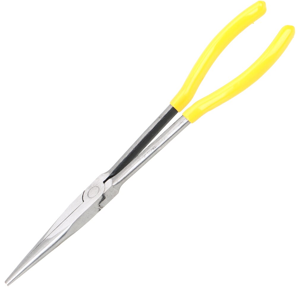 1Pc Straight Bent Tip Mechanic Equipment Extra Long Nose Pliers Hand Tools: Long nose pliers
