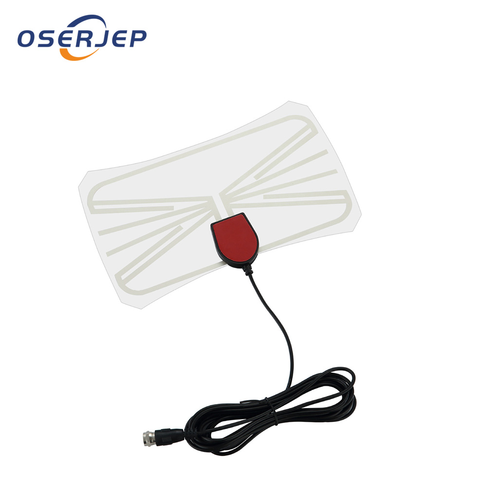 Indoor Digital Antena TV Aerial Amplified HDTV Antenna 1080P Freeview Local Channel Broadcast F - Head With TV Adapter