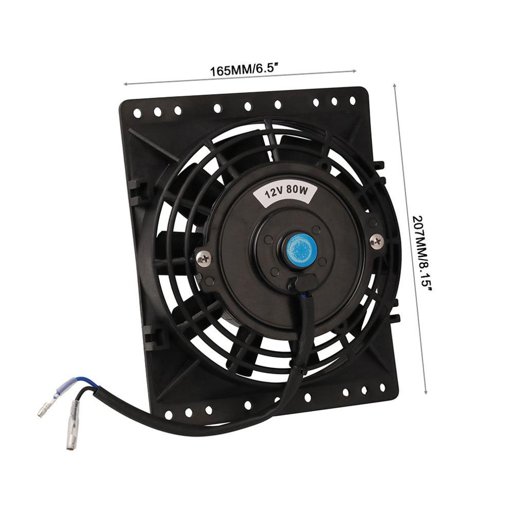 6 tommer ultratynde køleventilator til bil  cf005- bk radiator universal køleventilator direkte udskiftning elektrisk ventilator
