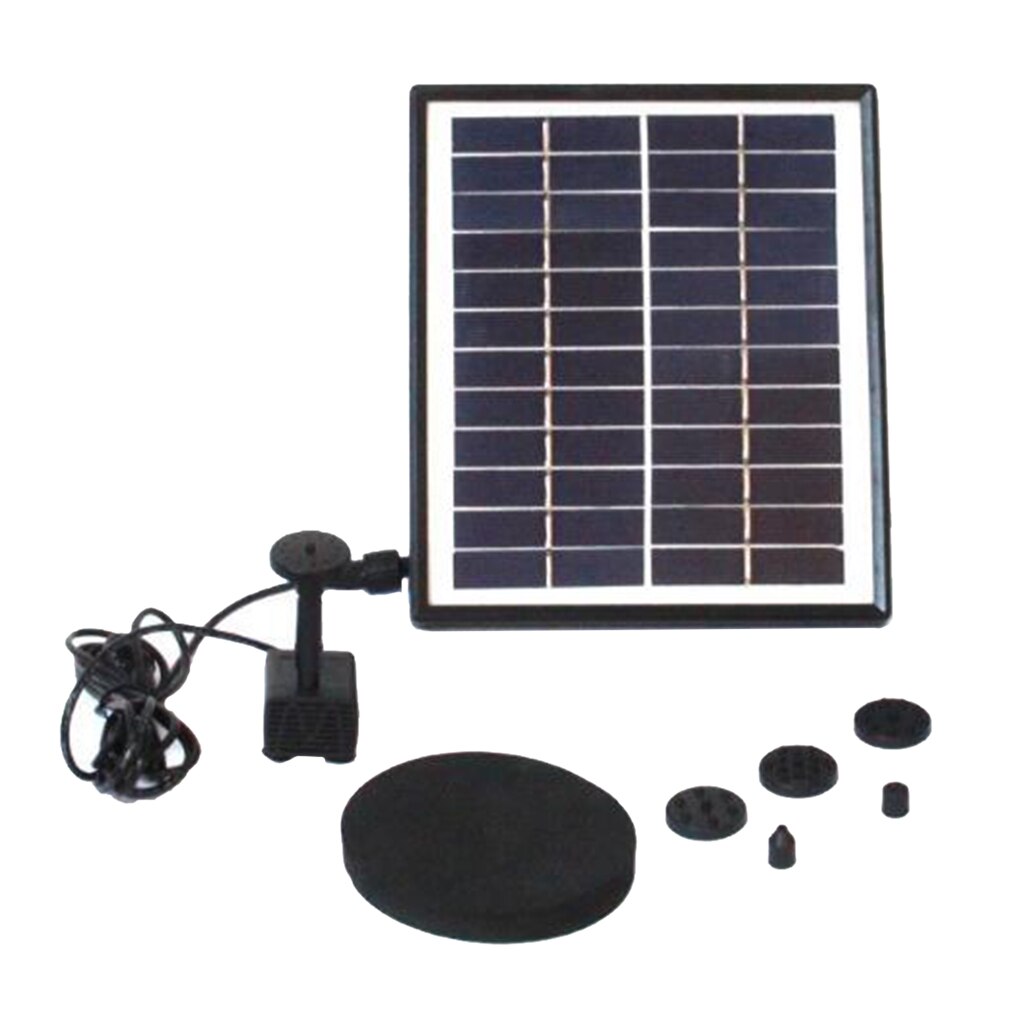 12V 5W Solar Fountain Pump Solar Water Pump Floating Fountain for Bird Bath Water Cycling Fish Tank Garden Solar Water Pump Kit