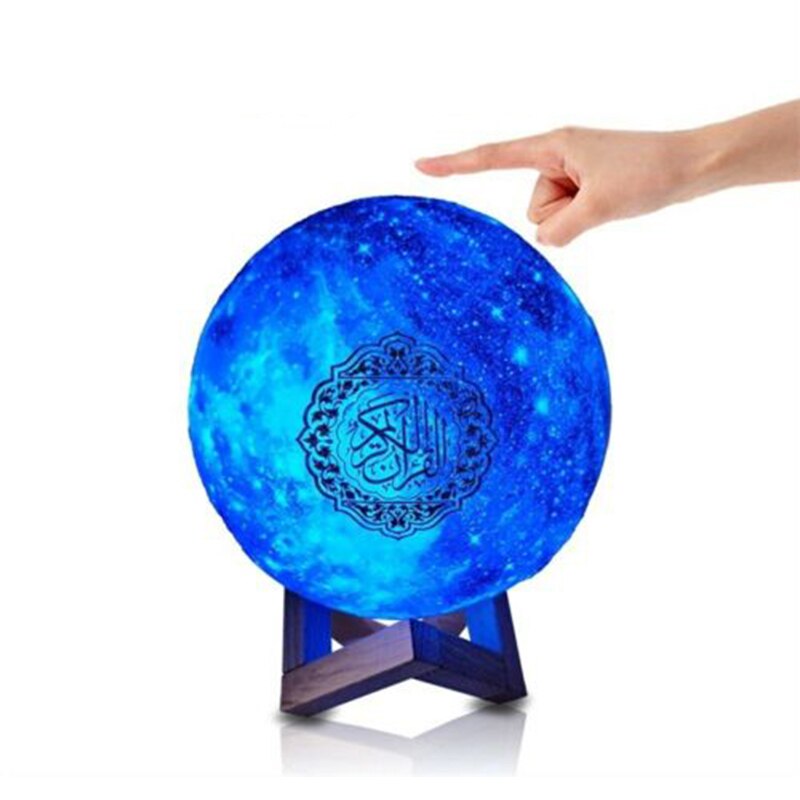 Koran Bluetooth Speakers Kleurrijke Afstandsbediening Kleine Maanlicht Led Nachtlampje Maan Lamp Maanlicht Draadloze Koran Speaker