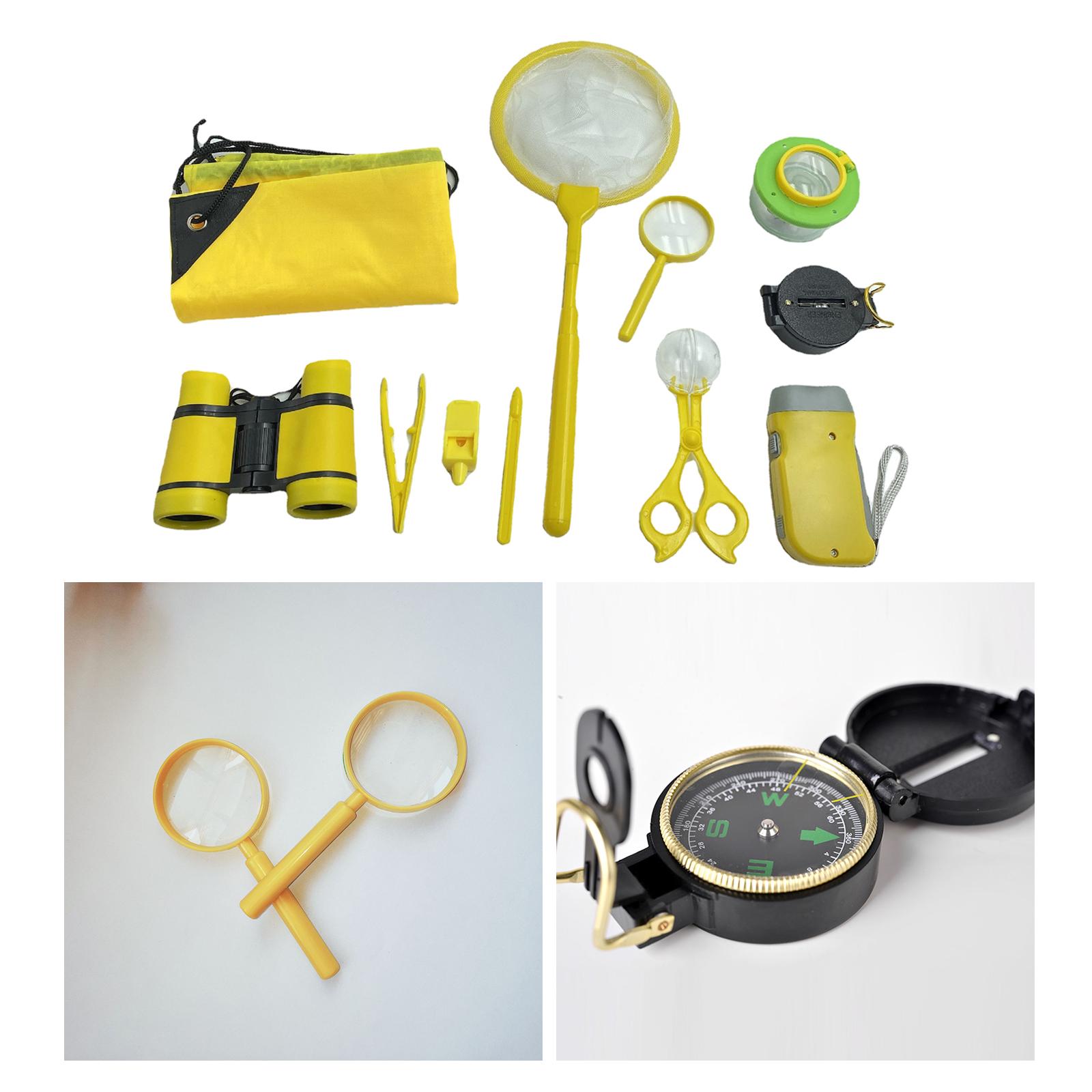 Plastic Bug Catcher Kit Viewing Compass Insect Catching Telescope Science Insect Clip 11 Pieces Outdoor Adventure for Adventure