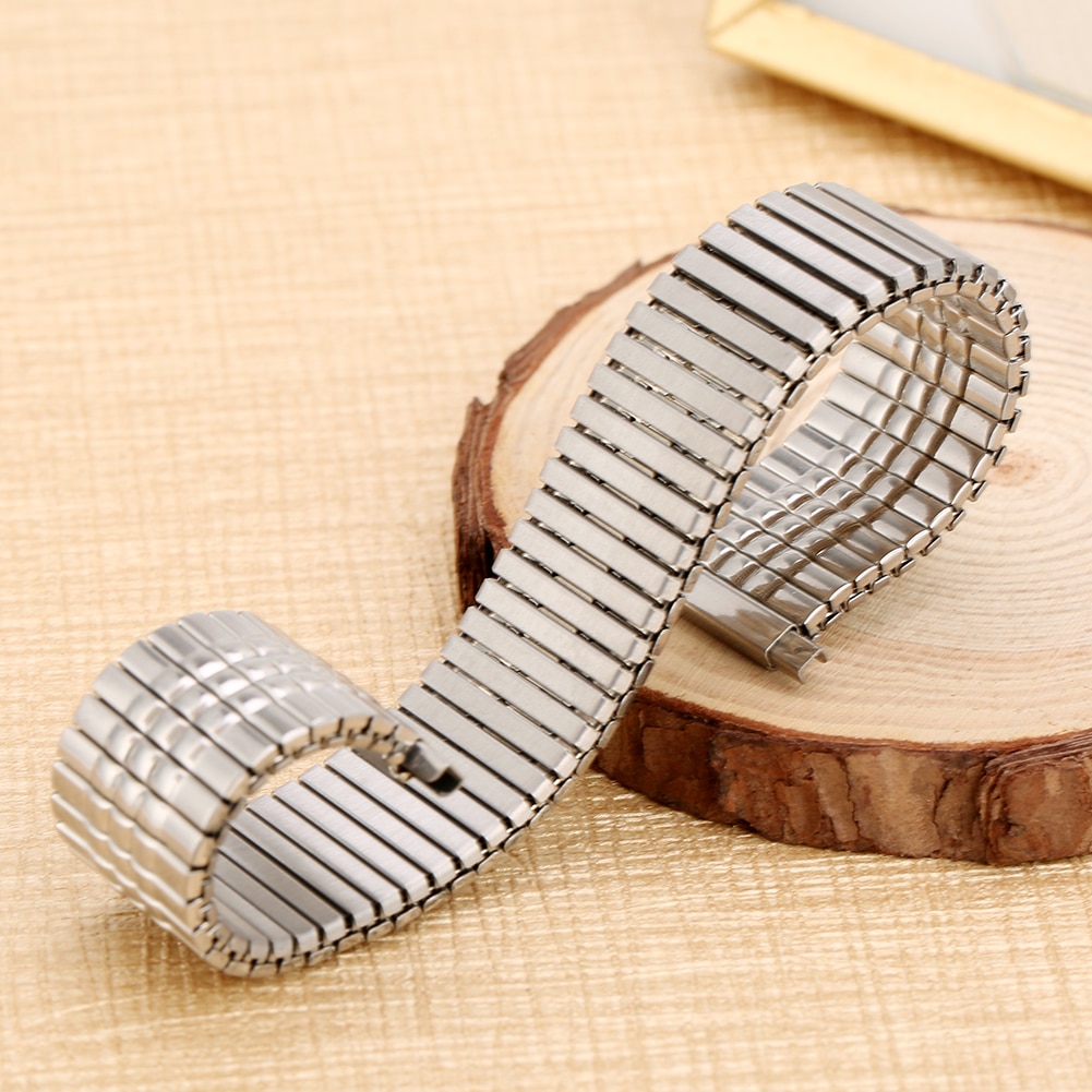 Premium elastisk urrem 16mm urremme i rustfrit stål 18mm uden spænde metaludskiftning 20mm armbåndsur 22mm armbånd