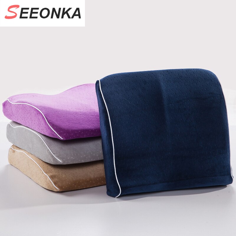 Car Chair Back Support Pillow Cushion Lower Pain Office Use Lumbar Cushion Spine Health Care Memory Foam lumber support Cushion