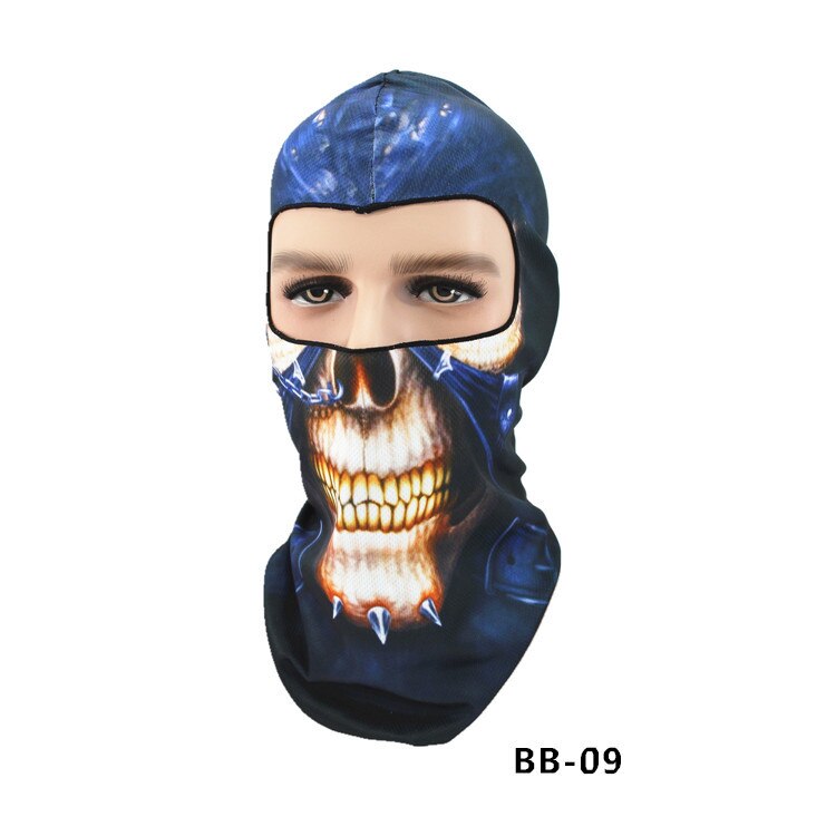 Biker Motorcycle Face Mask Headgear Headscarf Skull Balaclava Foulard Hood: YB22