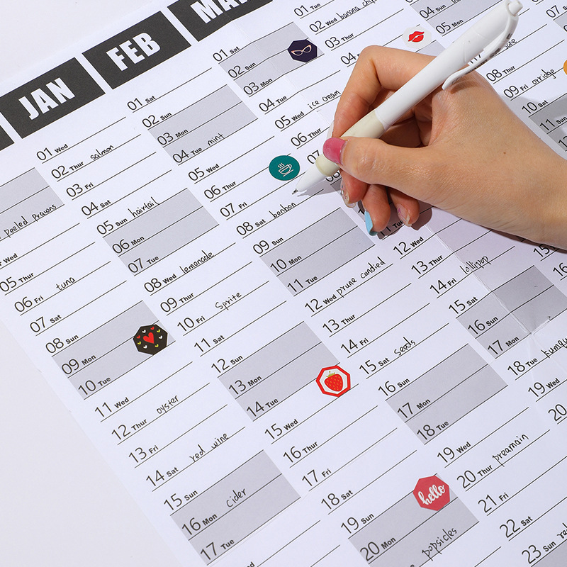2025 2024 Kalender Planner Vel Grote Muur Kalender Kawaii Takenlijst Planner Doellijst Schema Organisator Kantoorbenodigdheden