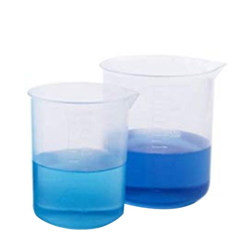 5 Pcs Clear Plastic Graduated Cylinder, 10, 25, 50, 100, 250ml DXAC