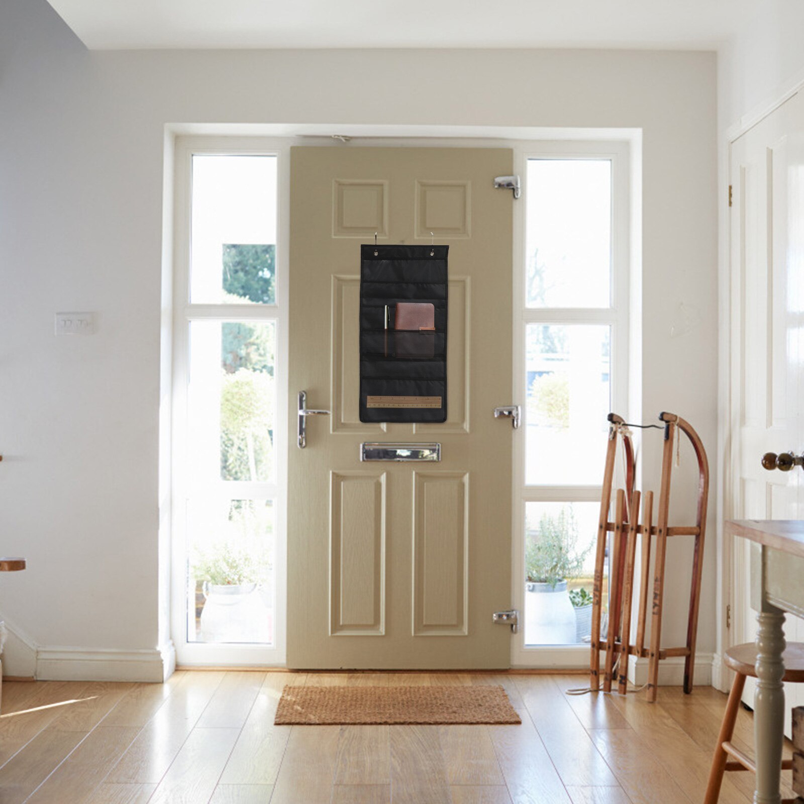 File Organizer Lightweight Multi Pockets Fabric File Organizer Hanging File Organizer for School Office