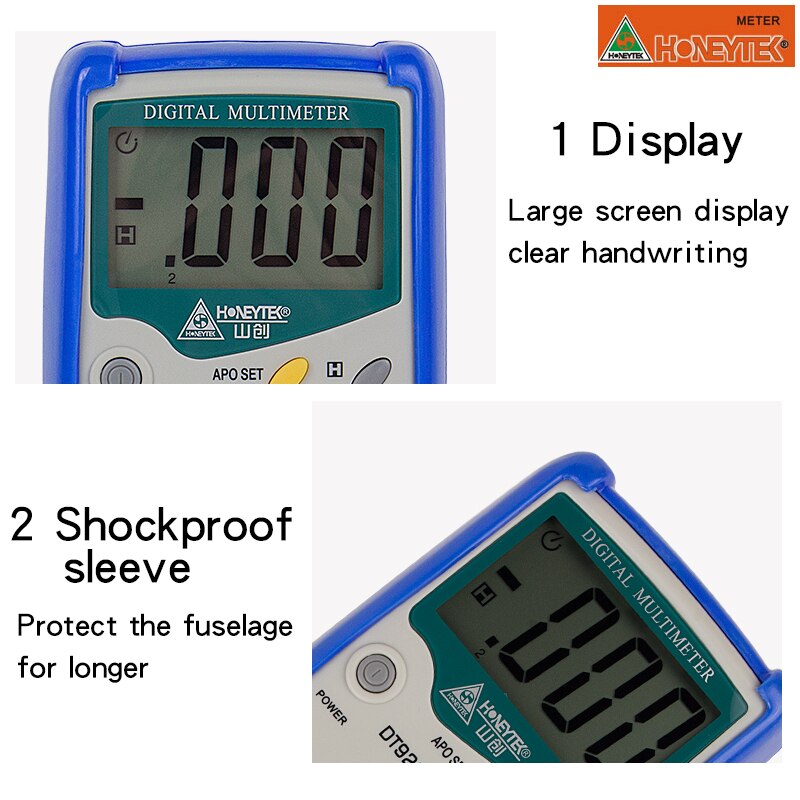 Digital Multimeter LCR Meter Capacitor Tester Voltage Indicator Transistor Tester Feelers For Multimeter With Probe