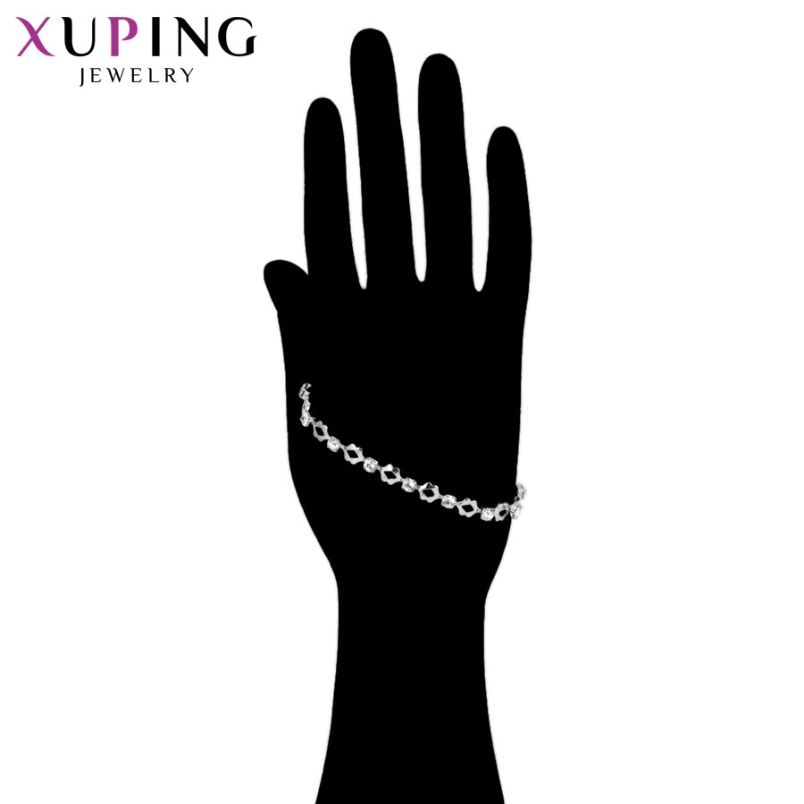 Xuping Bracelet Jewelry With Rhinestone Environmental Copper for Women Christmas Day S80-75051