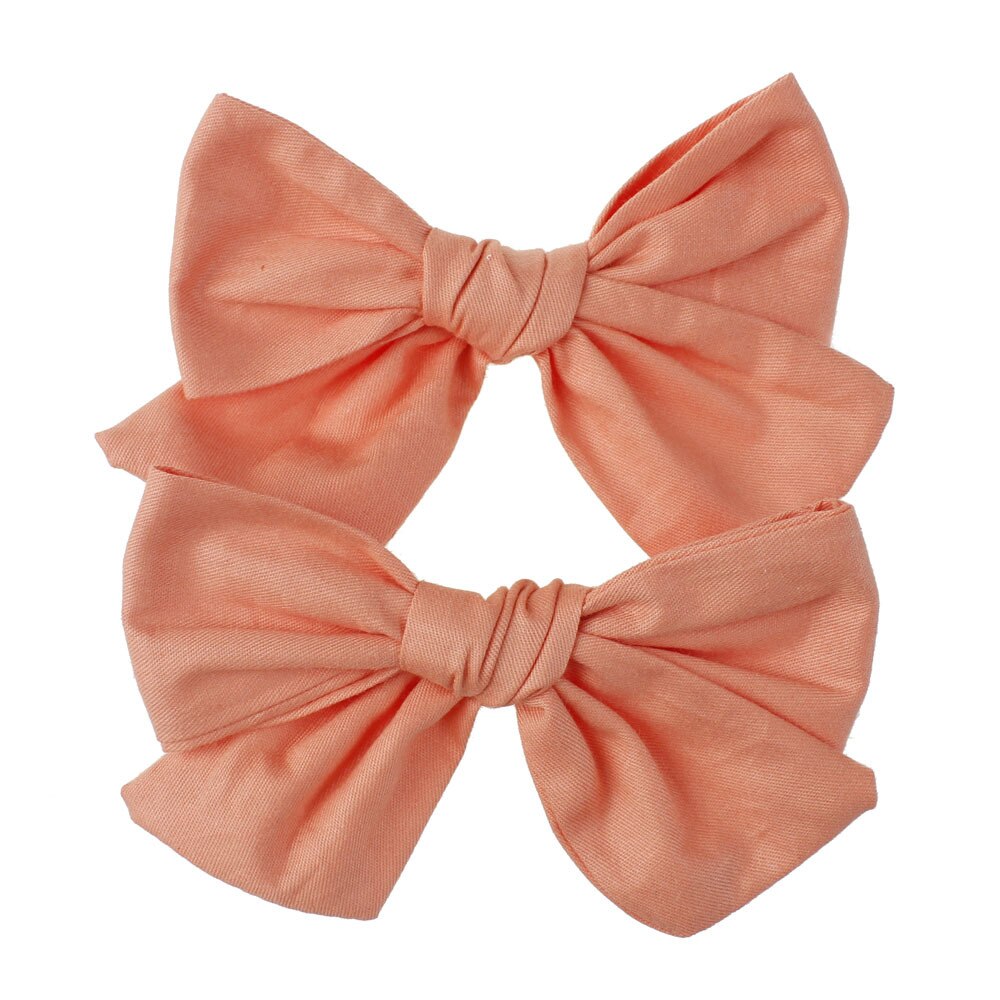 Baby Hair Clips For Girls Floral Hairgrips Bows Kids Hair Pins Lattice Barrettes Cotton infant Hairpin Handmade Accessories 2Pcs: 21