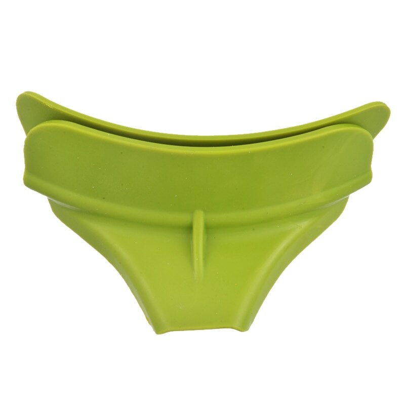 Embudo antideslizante de silicona para ollas, sartenes, cuencos, tarros, utensilios de cocina, embudo: green 11.5x3x4cm