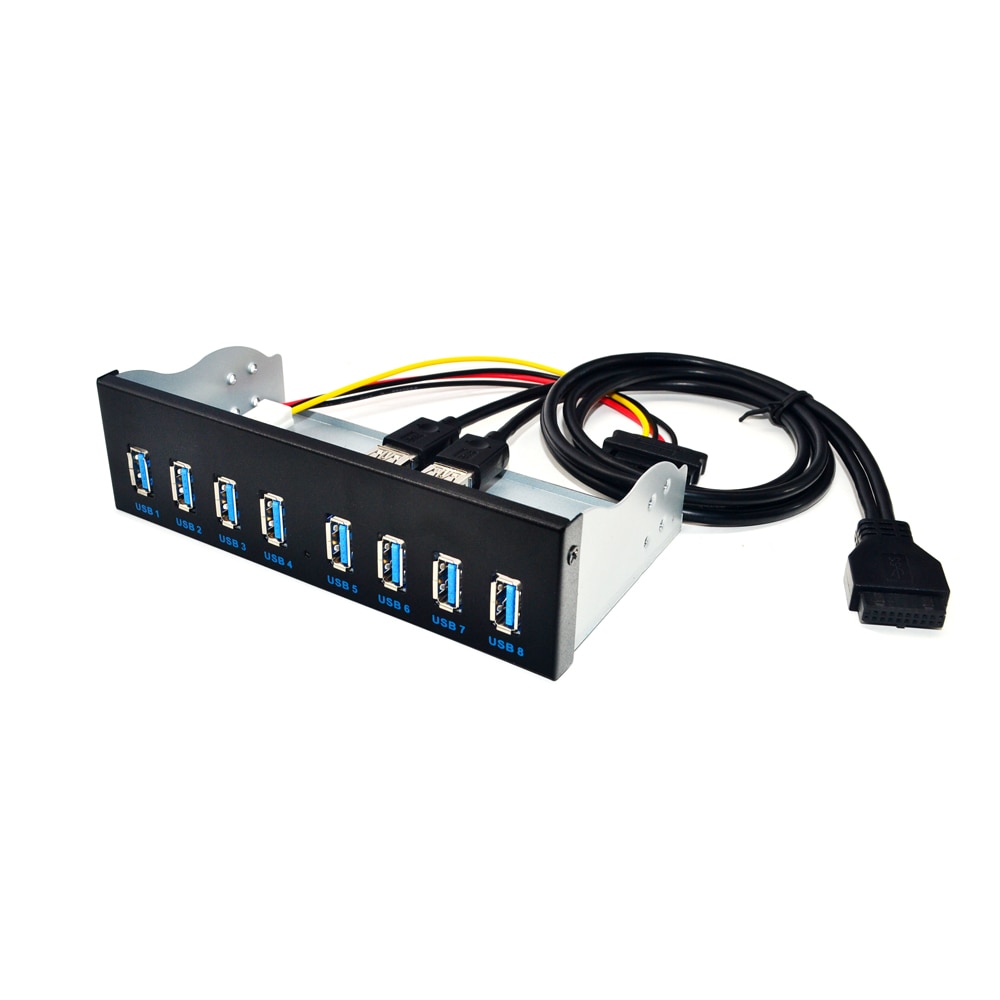 8 Port Usb Hub USB3 5.25 Usb 3.0 Voorpaneel Splitt... – Vicedeal