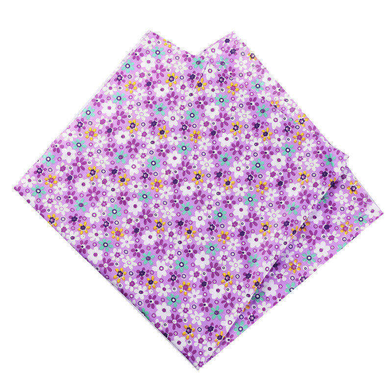50X50cm 100% Baumwolle Blumen- Blumen Plaids Stoff Punkte Für Puppe Patchwork Kleidung NäHenne Hand Weihnachten Dekoration 53124: S