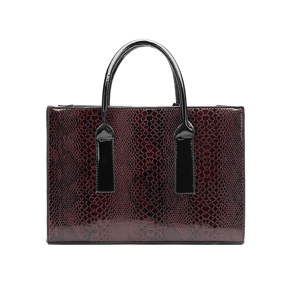 Bolso de piel sintética de para mujer, 3 piezas, bandolera de , informal: brown single bag