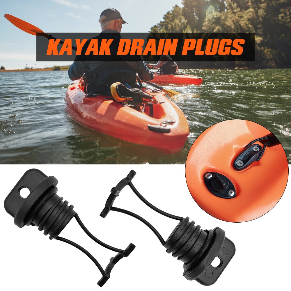 2 Stuks Kajak Afvoer Pluggen Draad Romp Afvoer Pak Scupper Plug Voor Kajaks Kano Boten Kajak Accessoires