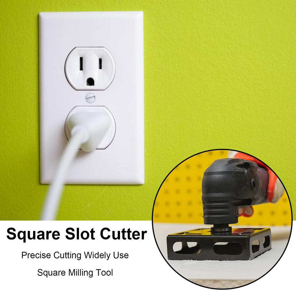 Stainless Steel Square Slot Cutter Precise Cutter Smooth Cutting Surface Slotting Cutter Rack Accessories Plastic Metal Mounting