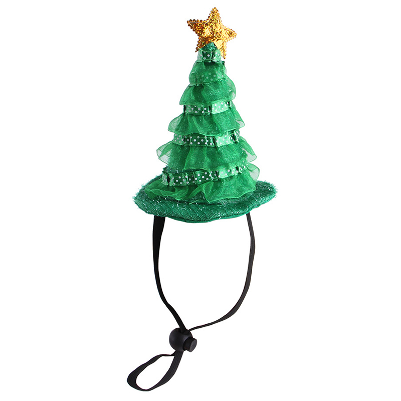 Kerst Huisdier Hoed Kerstmis Kat Hond Ornament Kerstman Hoed Winter Warm Xmas Nieuwjaar Pluche Cap Party Thuis Kerst decoratie