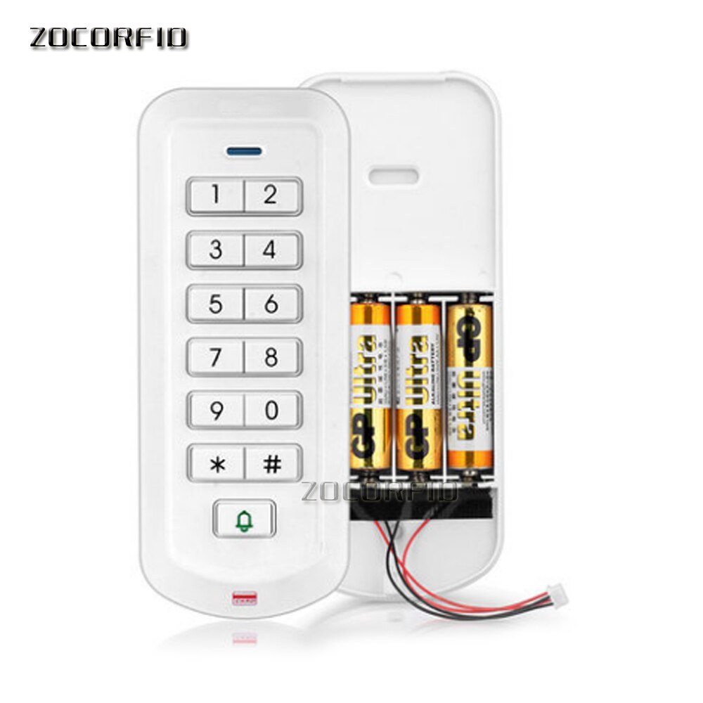 Adgangskontrolsæt trådløs 2.4 ghz elektrisk dørlås sikkerhedsdør med adgangskodetastatur