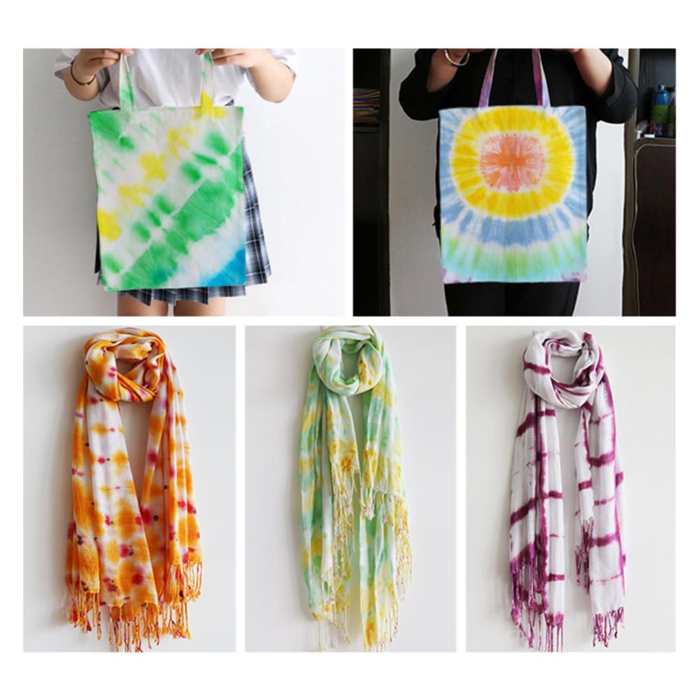 28 Stuks Een-Stap Tie-Dye Kit Innovatieve Geen Verkleuring Diy Stof Milieuvriendelijk Tie-Dye kit Voor Student