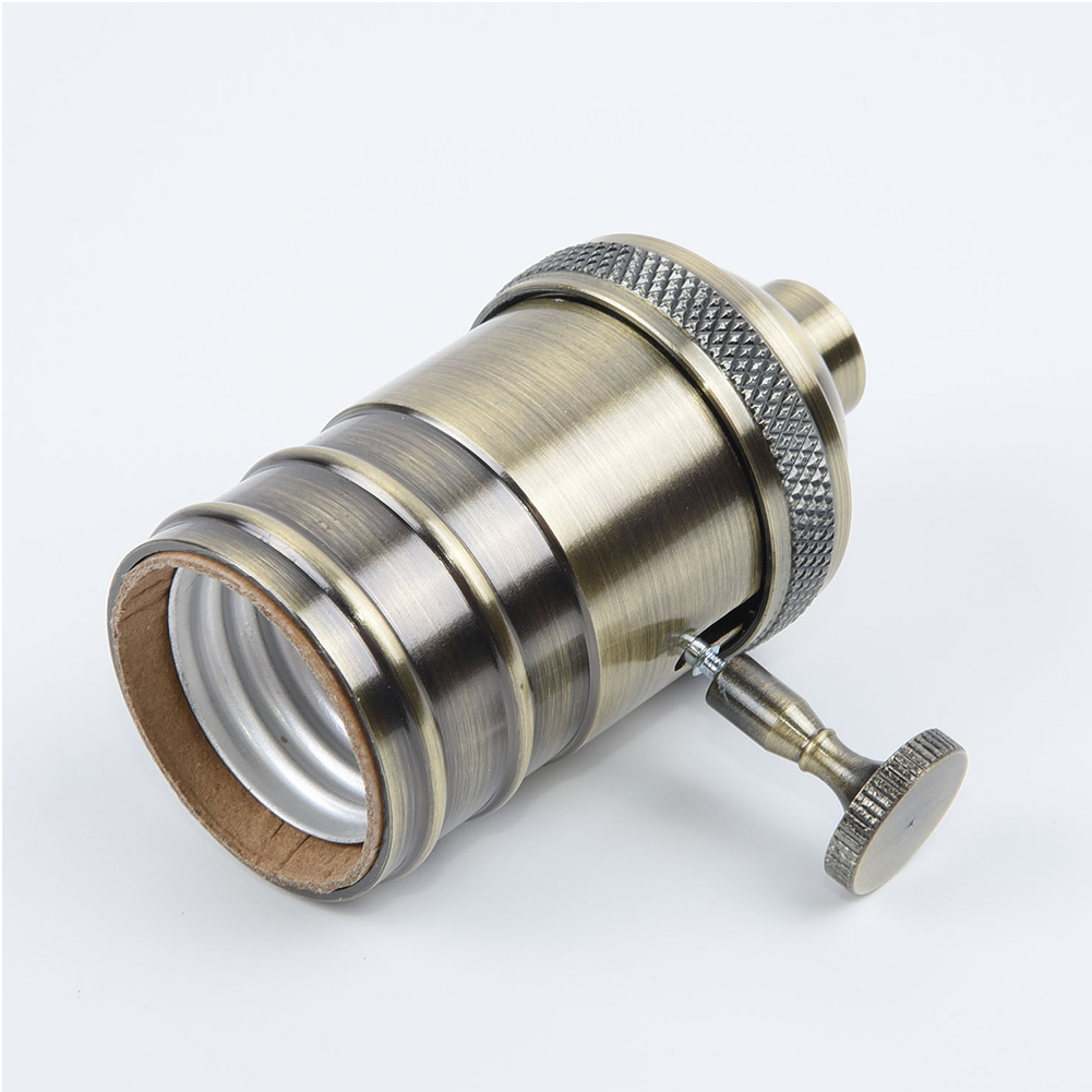 Vintage Edison Lamp Socket E26/E27 Screw Bulb Base Aluminum Lamp Holder Industrial Retro Pendant Fittings Lampholders Fixture