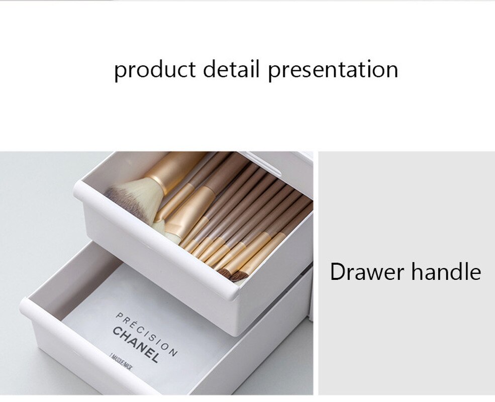 Grote Capaciteit Cosmetische Opbergdoos Make Lade Organizer Nagellak Make Container Desktop Diversen Opbergdoos