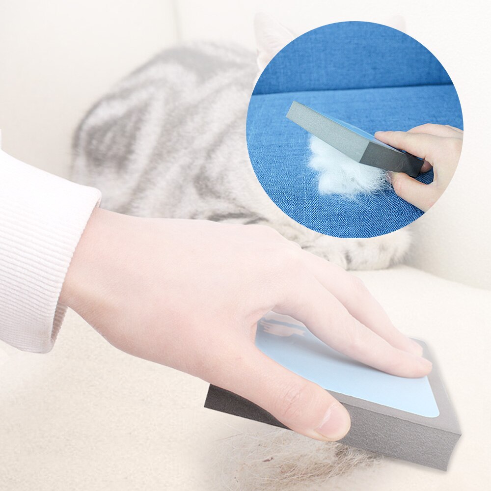 Cepillo de espuma de electricidad estática para perros y gatos, esponja que quita pelos para mascotas, limpiador de uso doméstico o en coche, asientos, camas, esteras, herramienta de limpieza