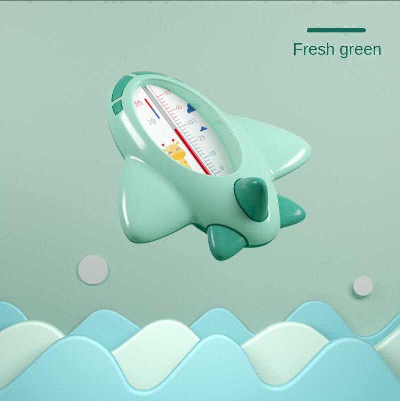 1pc baby badekar facet termometer til nyfødt 0-50 celsius badeværelse vandbad vandtæt digital display badekar baby badelegetøj: Grøn