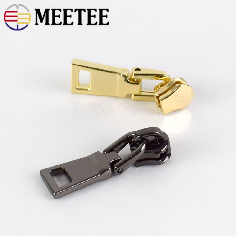 10 kpl jousilukkoa 3#  vetoketjun liukusäädintä metallisille vetoketjullisille takeille vaatteiden vetoketjun korjaussarja vetoketjun vetimet tee-se-itse-laukkujen ompelutarvikkeet