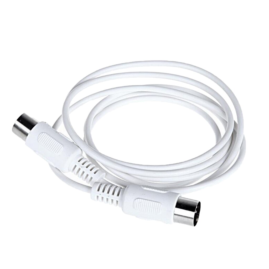 1.5m PVC White MIDI Cable Music Wire 5 Pin Male Cable for Electronic Organ Piano