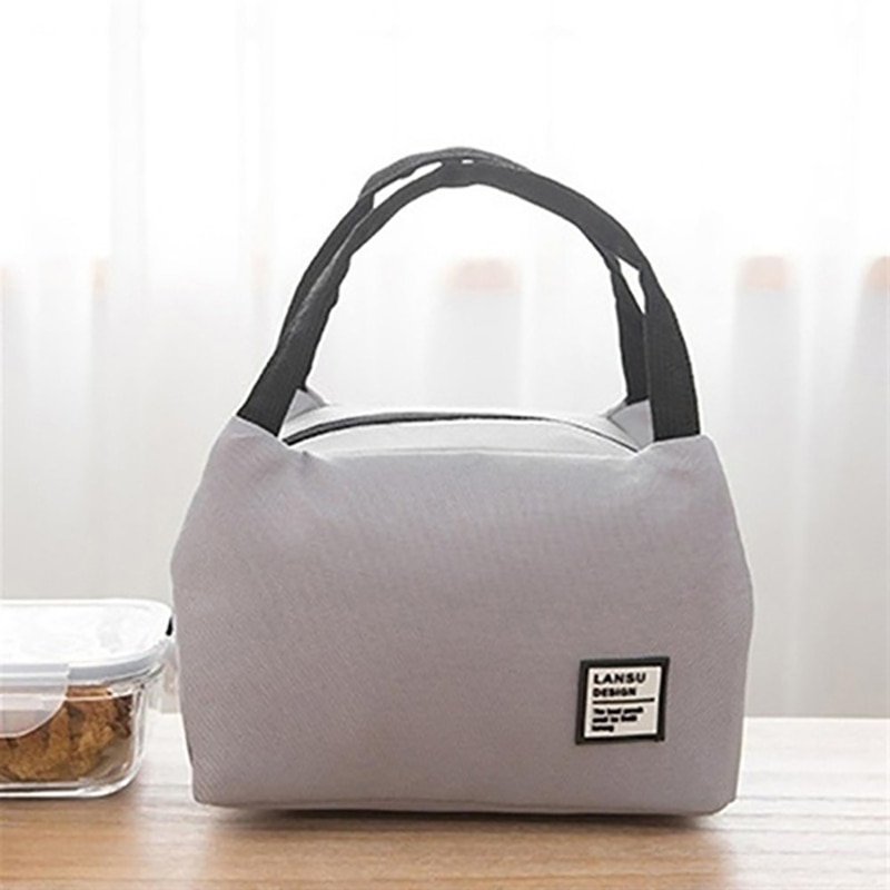 Portable Lunch Bag Thermal Insulated Lunch Box Tote Cooler Bag Bento Pouch Lunch Container School Food Storage Bags