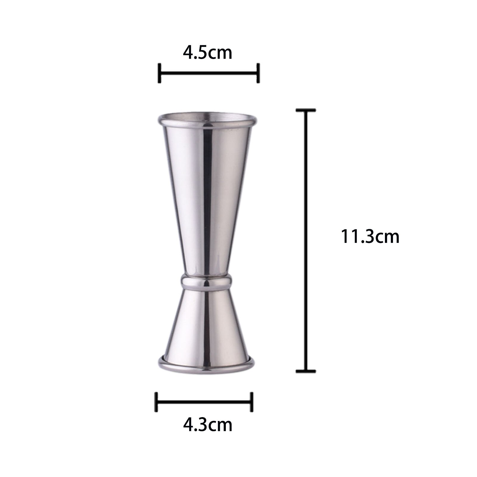 15/30ML Cocktail Measuring Cup Head Available Cocktail Measuring Cup Double-headed Bar Drinking Apparatus Bar Tools: C