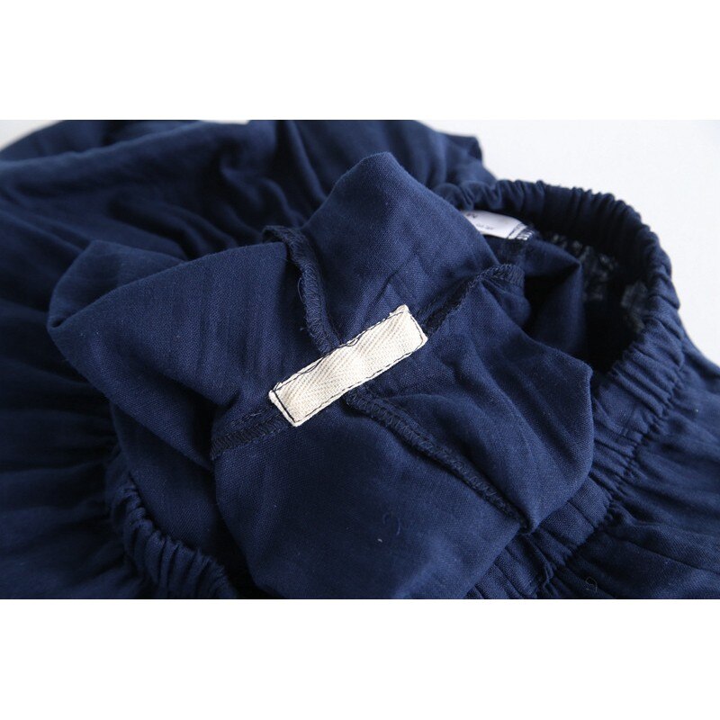 100% Katoen Japanse Stijl Kimono Vest Broek 2 Stuks Set Mannen Nachtkleding Badjas Zachte Thuis Pak Gewaad Nachtkleding Dagelijks casual