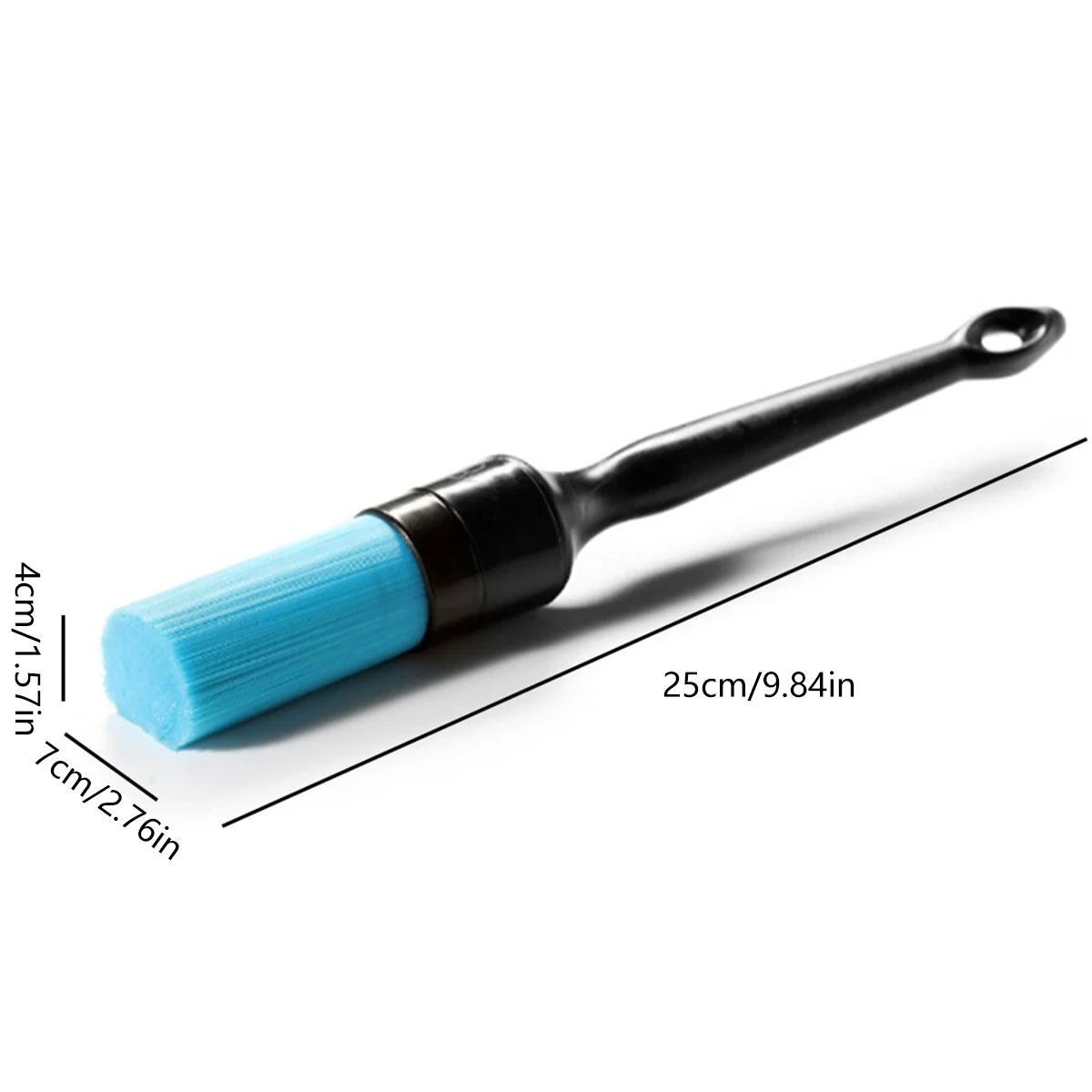 1/5 Uds. Cepillos de limpieza detallado de coches cepillo suave limpiador de ruedas cepillo de eliminación de polvo automático accesorios exteriores interiores de coche: Negro