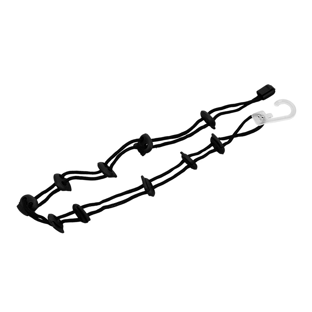 Corde de suspension avec crochet pour chaussettes, panier à linge, filet de séchage de chaussettes, porte-chaussettes, corde à linge, multifonction, pour la maison, 70CM: Black