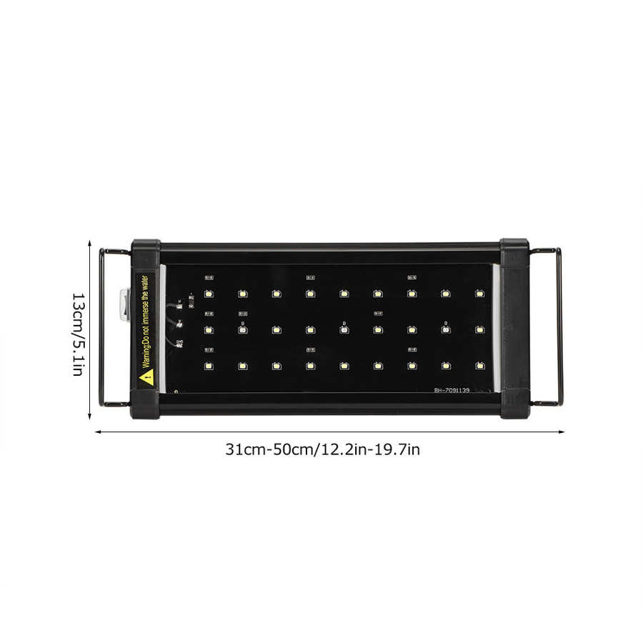 Aquarium Led Grow Lampen Hydrocultuur Led Aquarium Licht Aquarium Licht Met Uitschuifbare Beugels Voor Water Planten