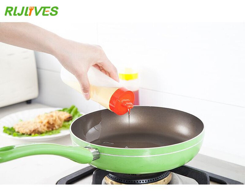 1 Stück Salatdressing Flasche Kunststoff quetschen Würze Spender Für Soße Ketchup Essig Öl Saucen Dressing Flasche