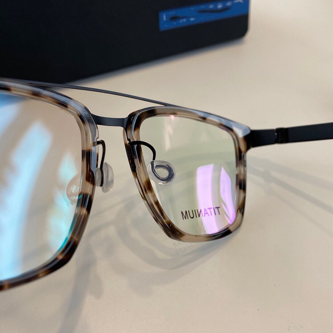 Danmark märke titan glasögonbåge män kvinnor ultralätt receptbelagd myopi utan skruv glasögonbåge gafas 4507